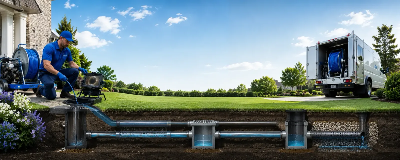 Outdoor drain cleaning information for Cumberland, IA